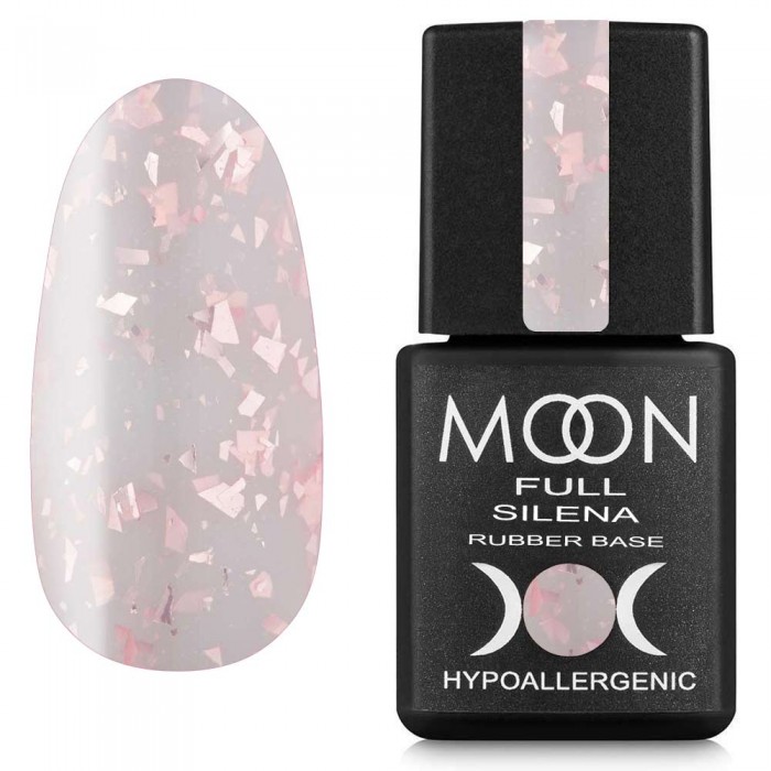База для гель лаку Moon Full Silena №2022 молочна з рожевою поталлю 8 мл (5905123014963)