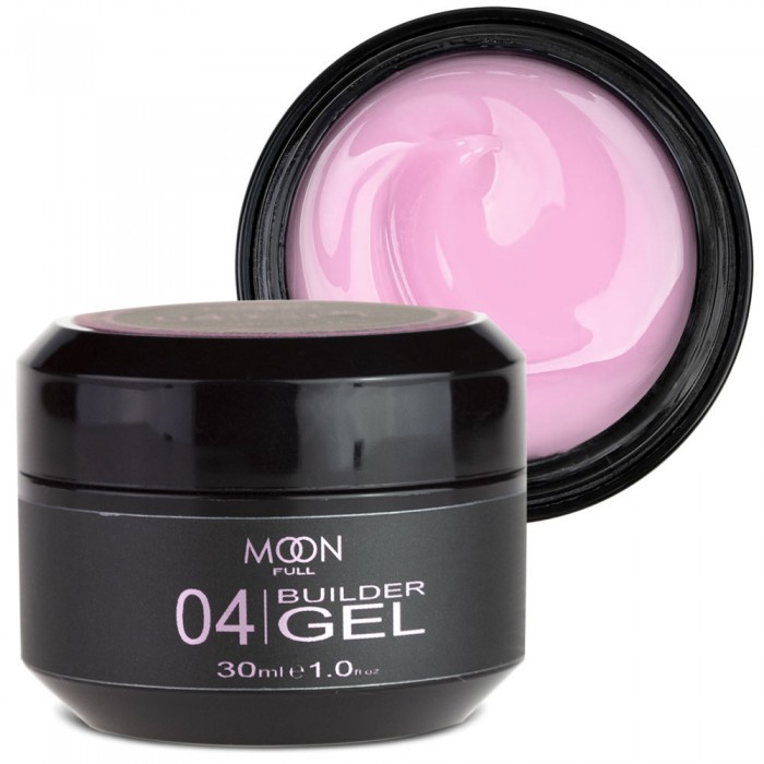 Моделюючий гель Moon Full Builder Gel №04 ніжно-бузковий 30 мл (5905123014659)