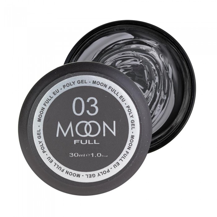 Полігель для нарощування нігтів Moon Full Poly Gel № 03 Прозорий 30 мл (5905123014703)