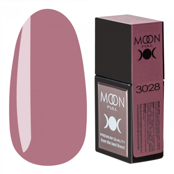 Кольорова база для нігтів MOON FULL Amazing Color Base № 3028 рожево-коричневий, 12 мл (5905123017483)