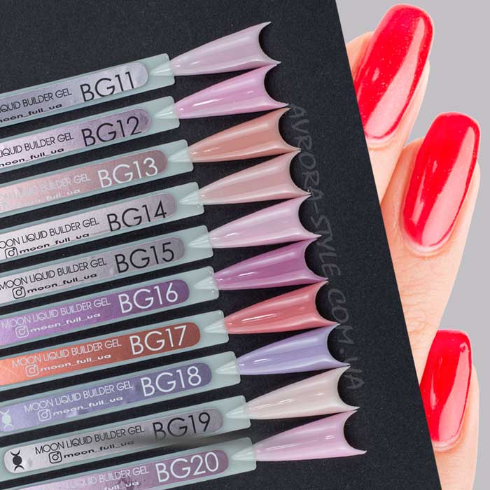 Рідкий гель Moon Full Liquid Builder Gel для зміцнення та моделювання нігтів № BG15, 15 мл (5905123021893)