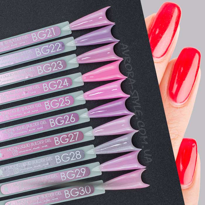 Рідкий гель Moon Full Liquid Builder Gel для зміцнення та моделювання нігтів № BG27, 15 мл (5905123022012)