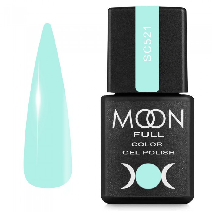 Гель-лак MOON FULL color Gel polish № SC 521 мятний, 8 мл (5905123022821)