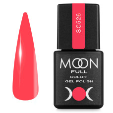 Гель-лак MOON FULL color Gel polish № SC 526 ярко-рожевий, 8 мл (5905123022876)