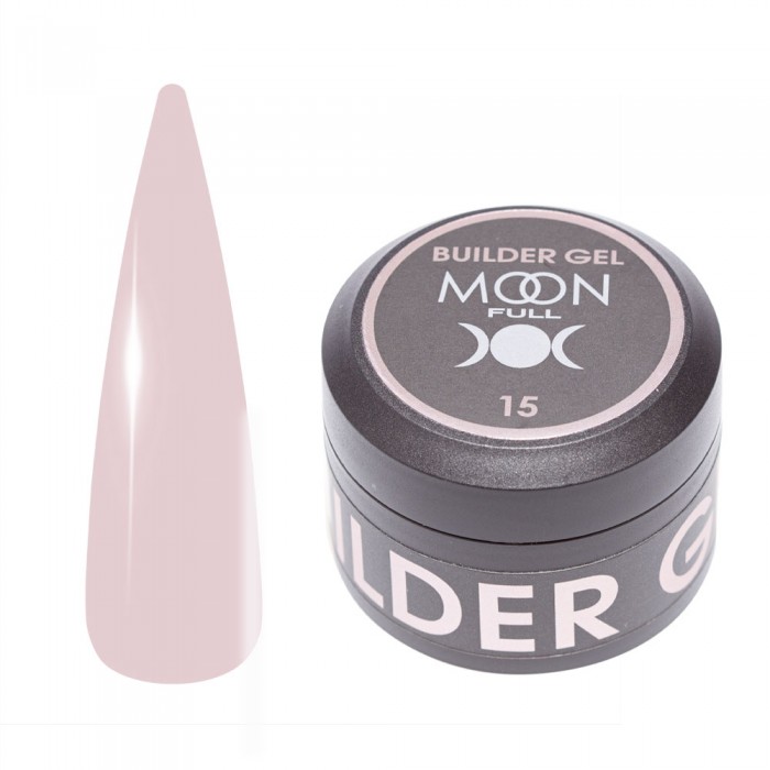 Гель для нарощування нігтів Moon Full Builder Gel №15, 30 мл (5905123022784)