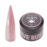 Гель для нарощування нігтів Moon Full Reflective Builder Gel з шимером світловідбиваючий №20, 30 м (5905123023026)