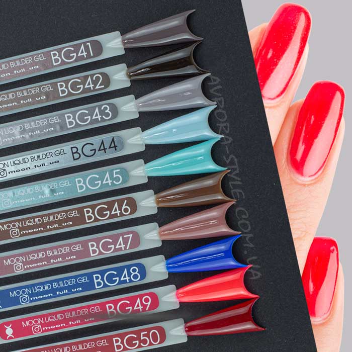 Рідкий гель Moon Full Liquid Builder Gel для моделювання та зміцнення нігтів № BG47, 15 мл (5905123022470)