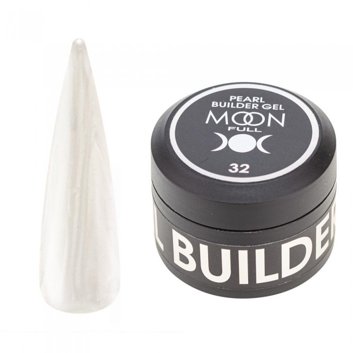 Моделюючий гель Moon Full Perl Builder Gel № 32 Молочний перламутр, 30 мл (5905123023293)