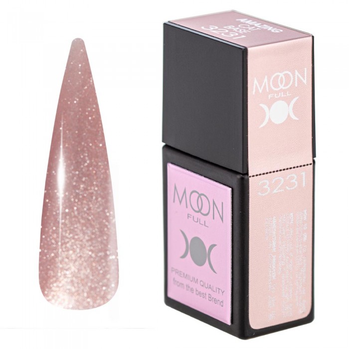База для нігтів Moon Full Amazing Сat base №3231 Персиковий міраж, 12 мл (5905123023378)