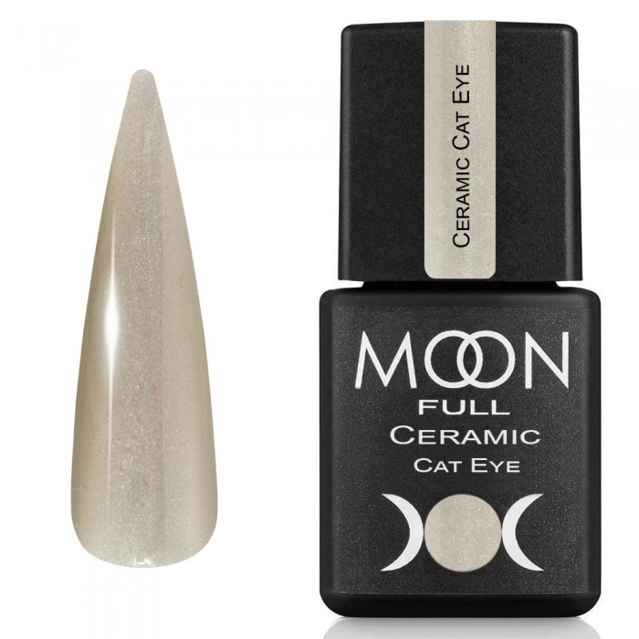 Гель лак Moon Full Ceramic Cat Eye gel №SC533 Сріблястий міраж, 8 мл (5905123023392)