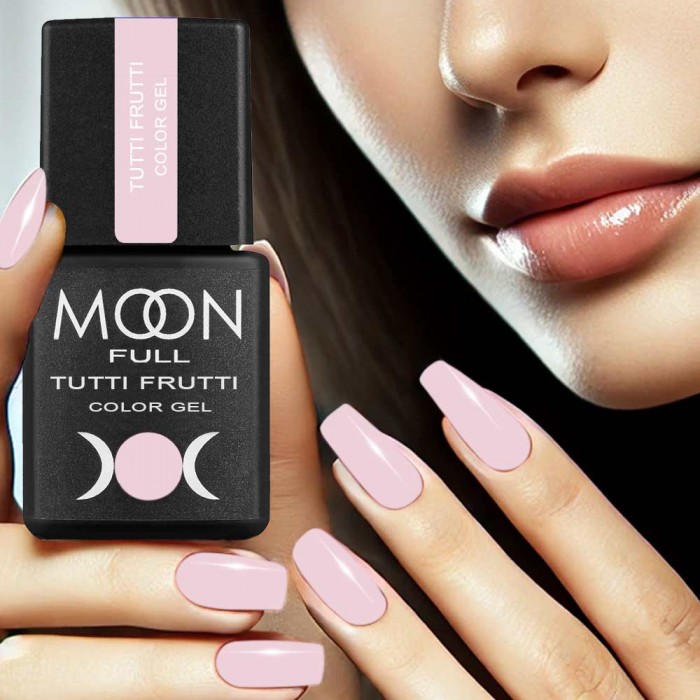 Гель лак Moon Full Tutti Frutti Color Gel №920 блідо-рожевий, 8 мл (5905123023781)