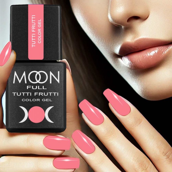 Гель лак Moon Full Tutti Frutti Color Gel №921 світло-кораловий, 8 мл (5905123023798)