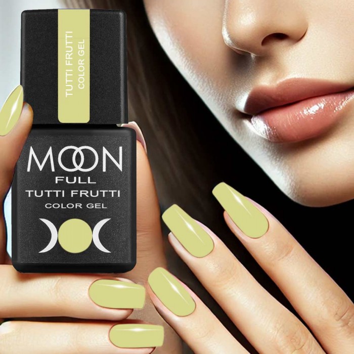 Гель лак Moon Full Tutti Frutti Color Gel №925 світло-оливковий, 8 мл (5905123023835)