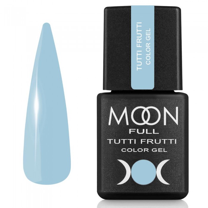 Гель лак Moon Full Tutti Frutti Color Gel №928 небесно-блакитний, 8 мл (5905123023866)