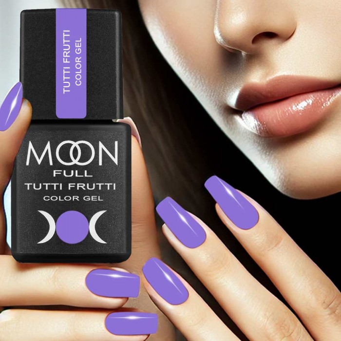 Гель лак Moon Full Tutti Frutti Color Gel №930 лавандовий, 8 мл (5905123023880)