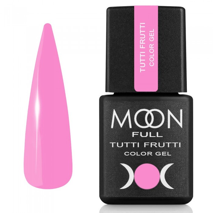 Гель лак Moon Full Tutti Frutti Color Gel №931 яскраво-рожевий, 8 мл (5905123023897)