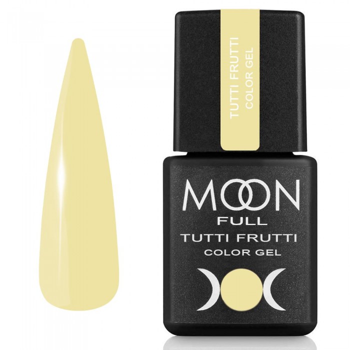 Гель лак Moon Full Tutti Frutti Color Gel №933 блідо-жовтий, 8 мл (5905123023910)