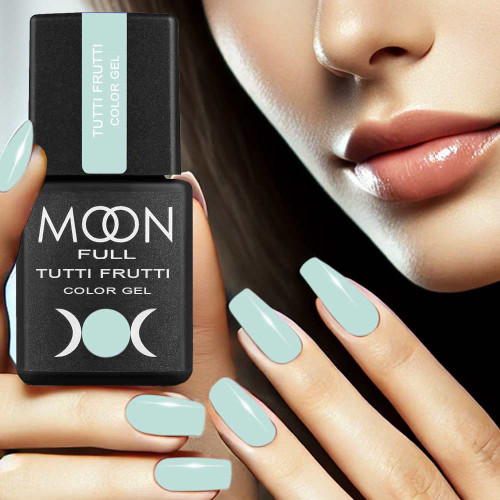 Гель лак Moon Full Tutti Frutti Color Gel №934 ніжна м'ята, 8 мл (5905123023927)