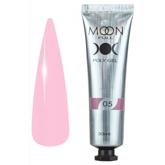 Полігель для нарощування нігтів Moon Full Poly Gel №05, туба 30 мл (5905123023194)