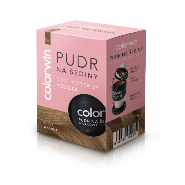 Пудра Colorwin для маскування сивини та відрослих коренів волосся горіхова 3,2 г (8594185050384)