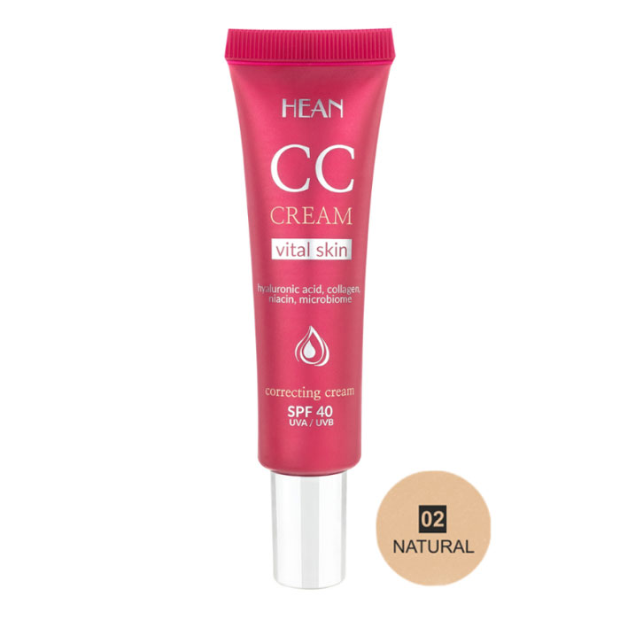 CC-крем для обличчя Hean CC Cream Vital Skin 02 Natural, 30 мл (5907474411552)