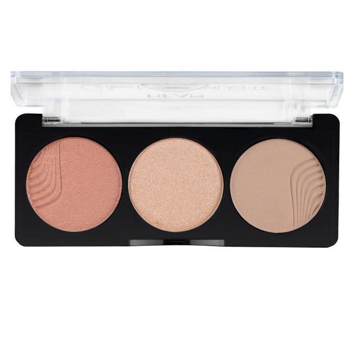 Палетка для контурингу обличчя Hean Glow Nude Palette Sunglow, 9 г (5907474400082)