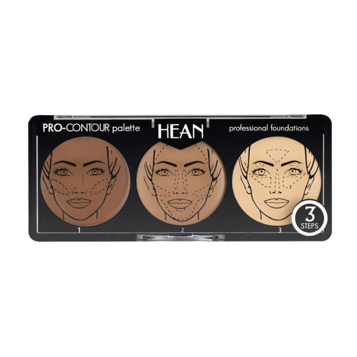 Палетка для контурингу обличчя Hean Pro-Countour Palette 15 г (5907474400570)