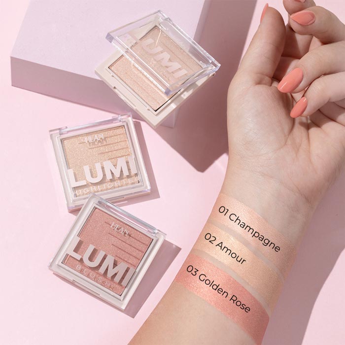 Рум'яна для обличчя Hean Lumi Blush Golden Rose 4 г (5907474400013)