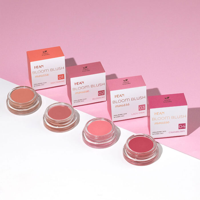 Рум'яна-мус для обличчя Hean Bloom Blush Mousse 01 Nectarine 5 г (5907474401324)