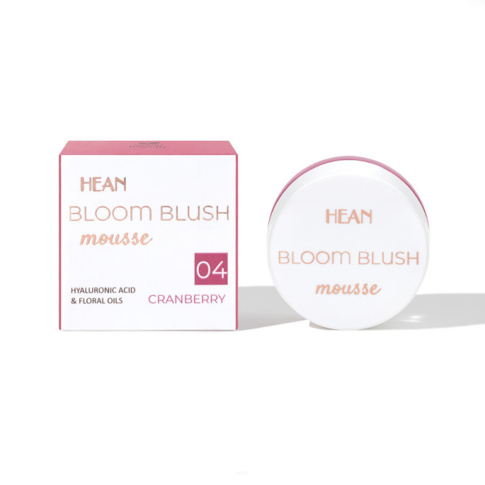 Рум'яна-мус для обличчя Hean Bloom Blush Mousse 04 Cranberry 5 г (5907474401355)
