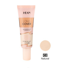 Тональна основа Hean Long Cover Waterproof Foundation SPF20 тон C2 Natural, 25 мл (5907474497617)