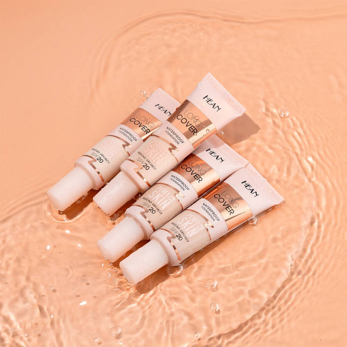 Тональна основа Hean Long Cover Waterproof Foundation SPF20 тон C2 Natural, 25 мл (5907474497617)