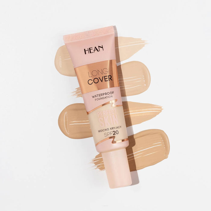 Тональна основа Hean Long Cover Waterproof Foundation SPF20 тон C4 Warm Beige, 25 мл (5907474497631)