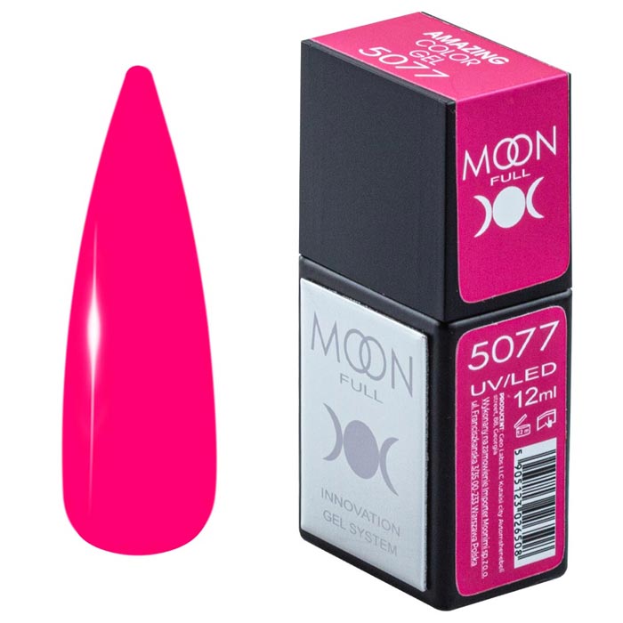 Гель-лак Moon Full Amazing Color Gel polish 12 мл № 5077 (5905123026492)