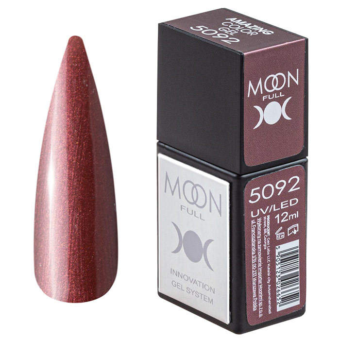 Гель-лак Moon Full Amazing Color Gel polish 12 мл № 5092 (5905123026645)