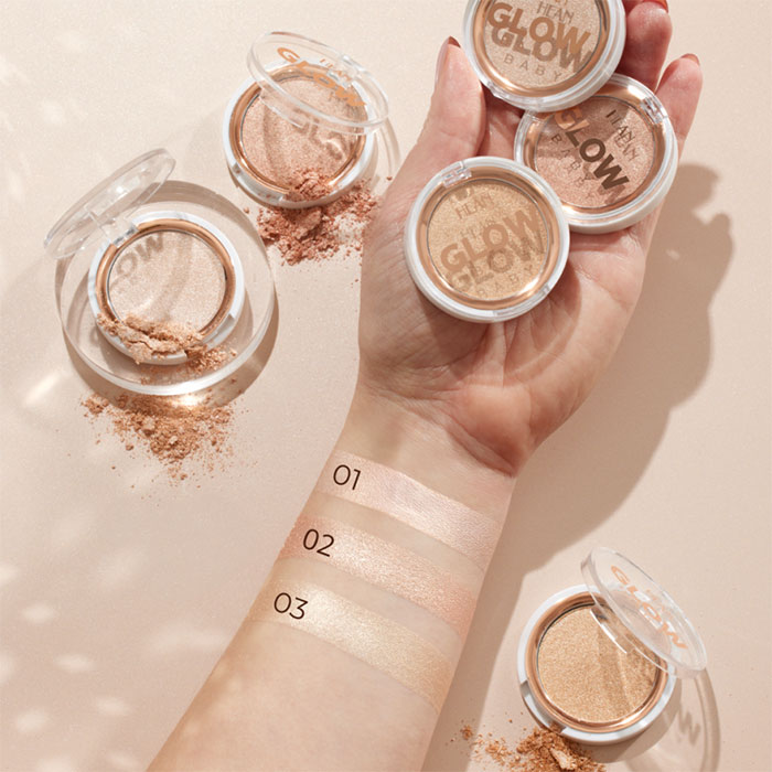 Хайлайтер для обличчя Hean Glow Baby higlighter 02 Aura, 3 г (5907474403076)