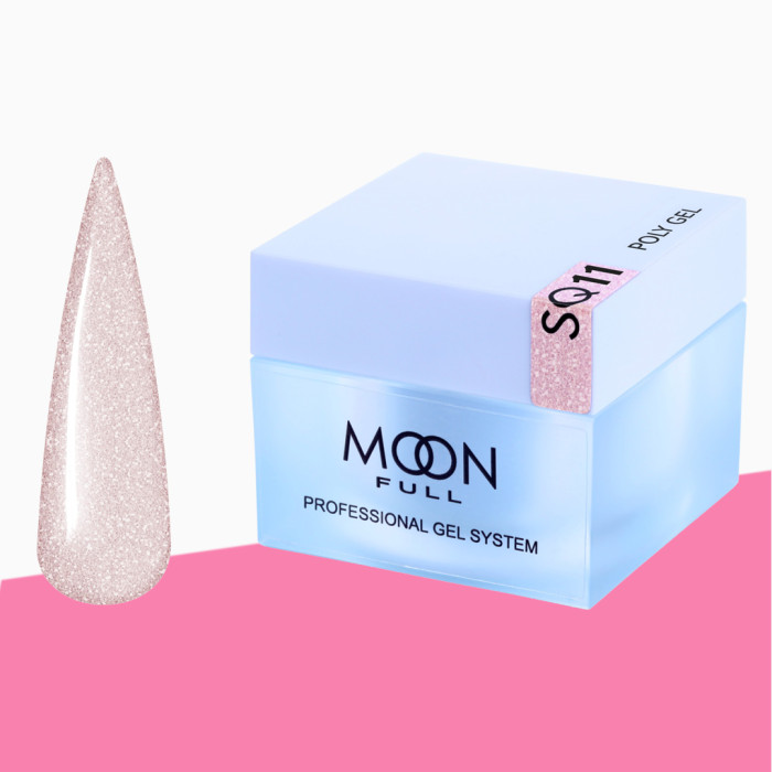 Полігель для нарощування нігтів Moon Full Poly Gel, 30 мл № SQ11 (5905123027567)