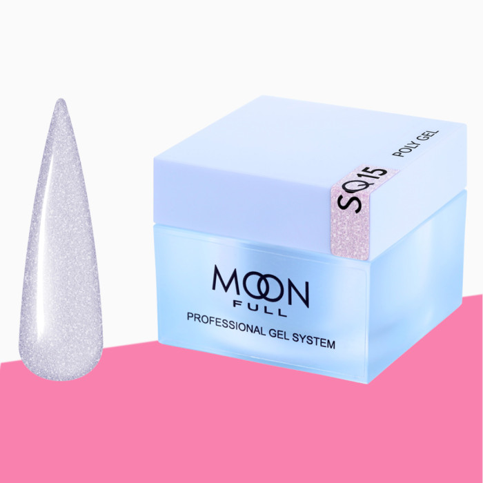 Полігель для нарощування нігтів Moon Full Poly Gel, 30 мл № SQ15 (5905123027604)