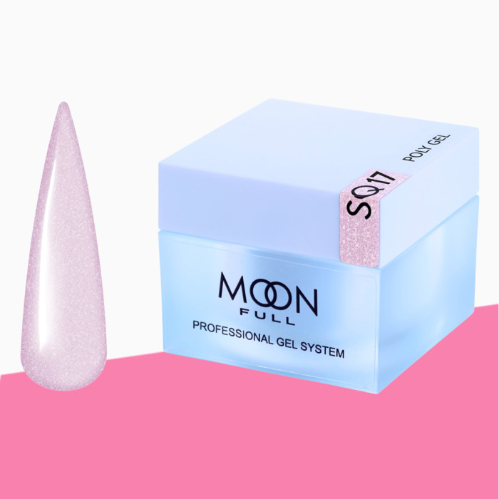 Полігель для нарощування нігтів Moon Full Poly Gel, 30 мл № SQ17 (5905123027628)