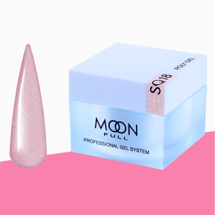 Полігель для нарощування нігтів Moon Full Poly Gel, 30 мл № SQ18 (5905123027635)