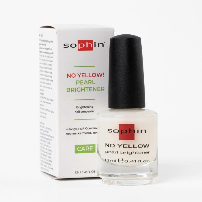 База проти жовтизни нігтів Sophin No Yellow! Перламутровий освітлювач, 12 мл (4053919005273)