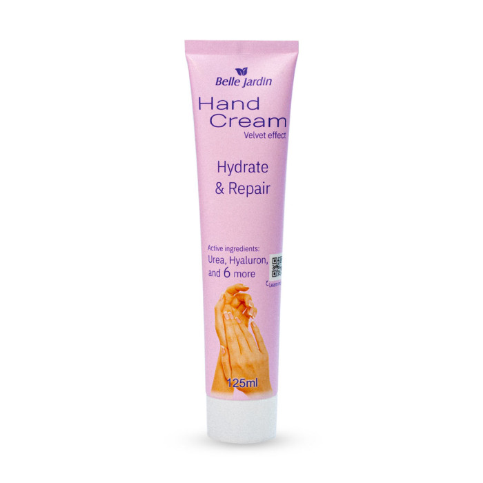 Крем для рук Belle Jardin Hand Cream Hydrate Repair з сечовиною та гілауроном, 125 мл (5907582908913)