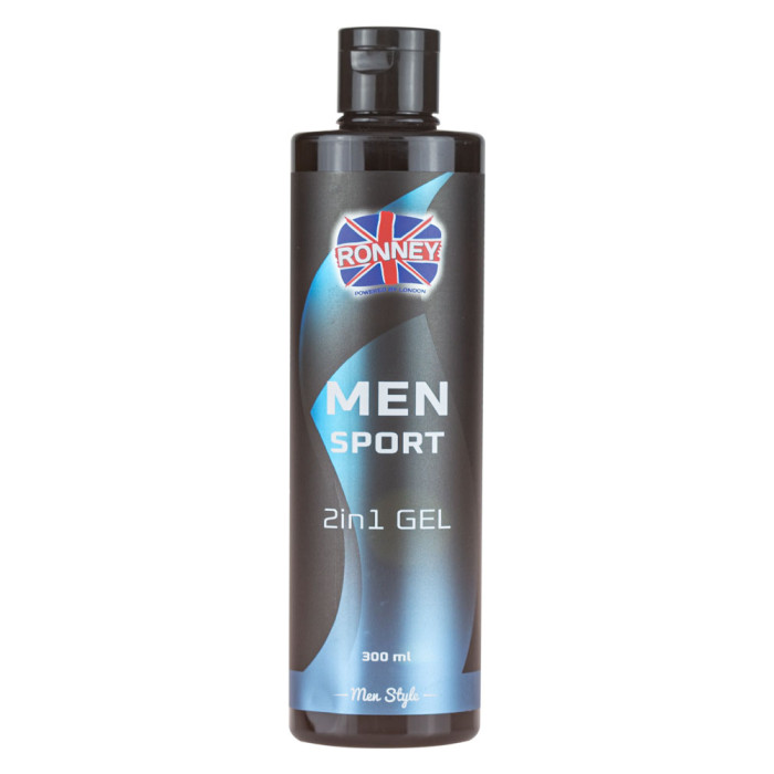 Гель для душа + шампунь Ronney Professional Men Sport, 300 мл (5060589152342)