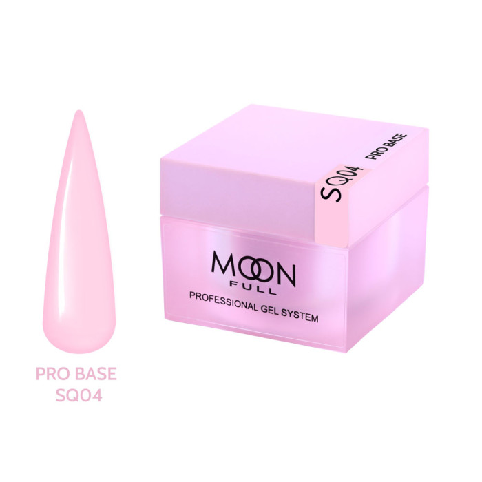 База для нігтів Moon Full Nude PRO Base № SQ04, 30 мл. персикова (5905123027314)