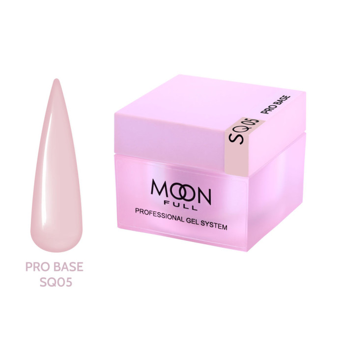 База для нігтів Moon Full Nude PRO Base № SQ05, 30 мл. бежева (5905123027321)