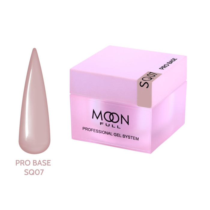 База для нігтів Moon Full Nude PRO Base № SQ07, 30 мл. каштанова (5905123027345)