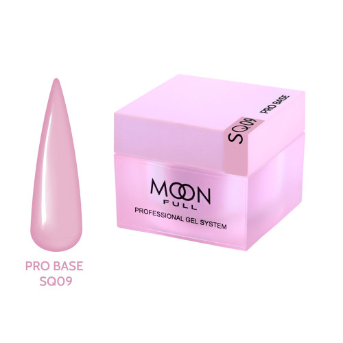 База для нігтів Moon Full Nude PRO Base № SQ09, 30 мл. бузкова (5905123027369)