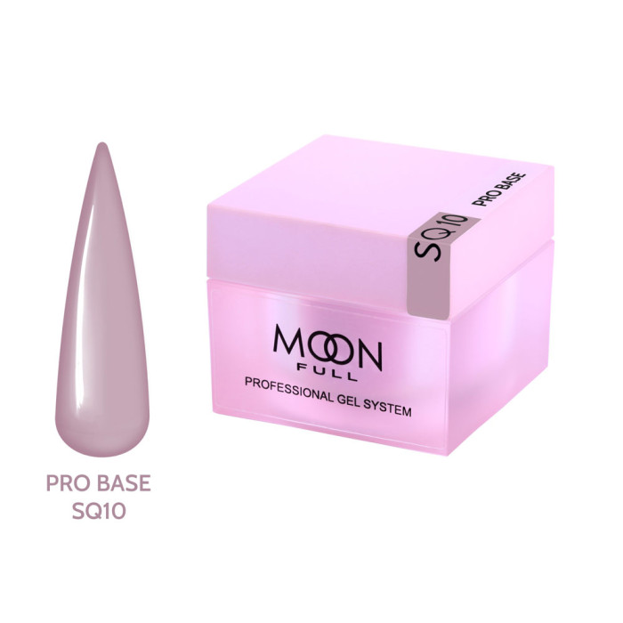 База для нігтів Moon Full Nude PRO Base № SQ10, 30 мл. коричнева (5905123027376)
