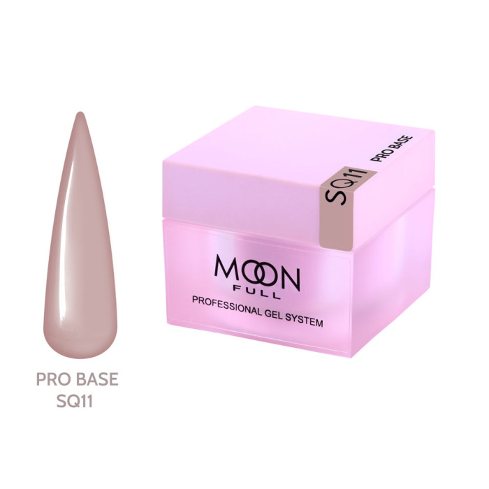 База для нігтів Moon Full Nude PRO Base № SQ11, 30 мл. карамельна (5905123027383)