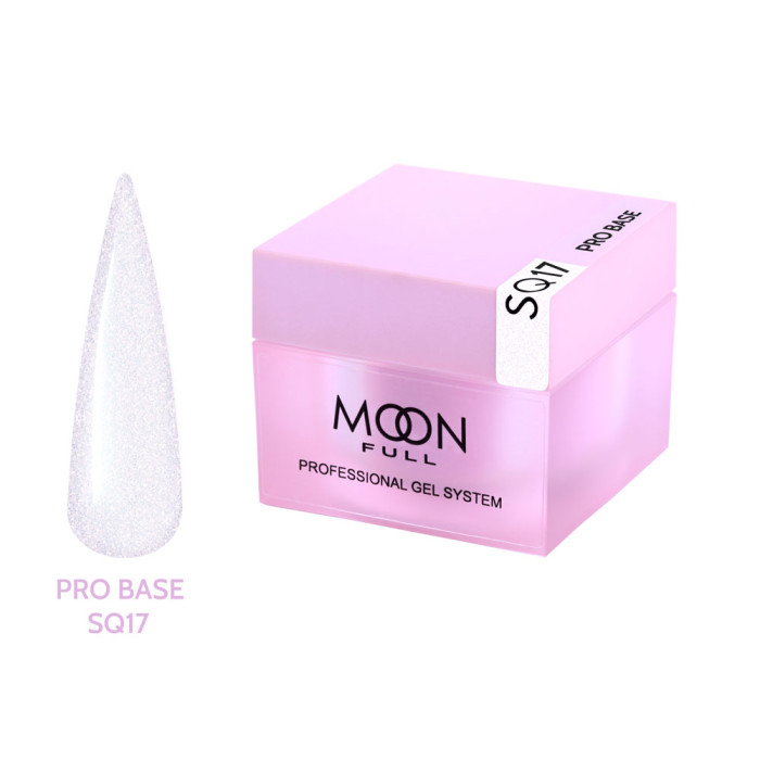 База для нігтів Moon Full Nude PRO Base № SQ17, 30 мл. бузкова (5905123027079)